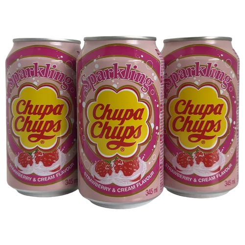ChupaChups Eper Ízű Szénsavas Üdítő Ital